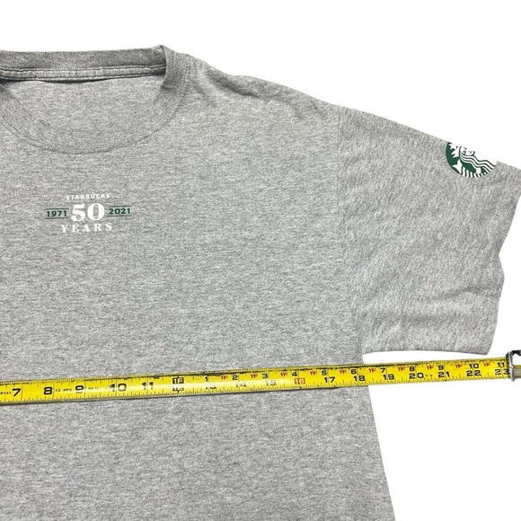 Starbucks Coffee 50 Years Anniversary Employee Workwear Staff Uniform T-shirt M - Picture 4 of 5
